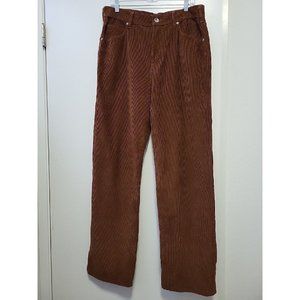 BDG Urban Oufitters Hi-Rise Baggy Corduroy Pants Brown Size 32